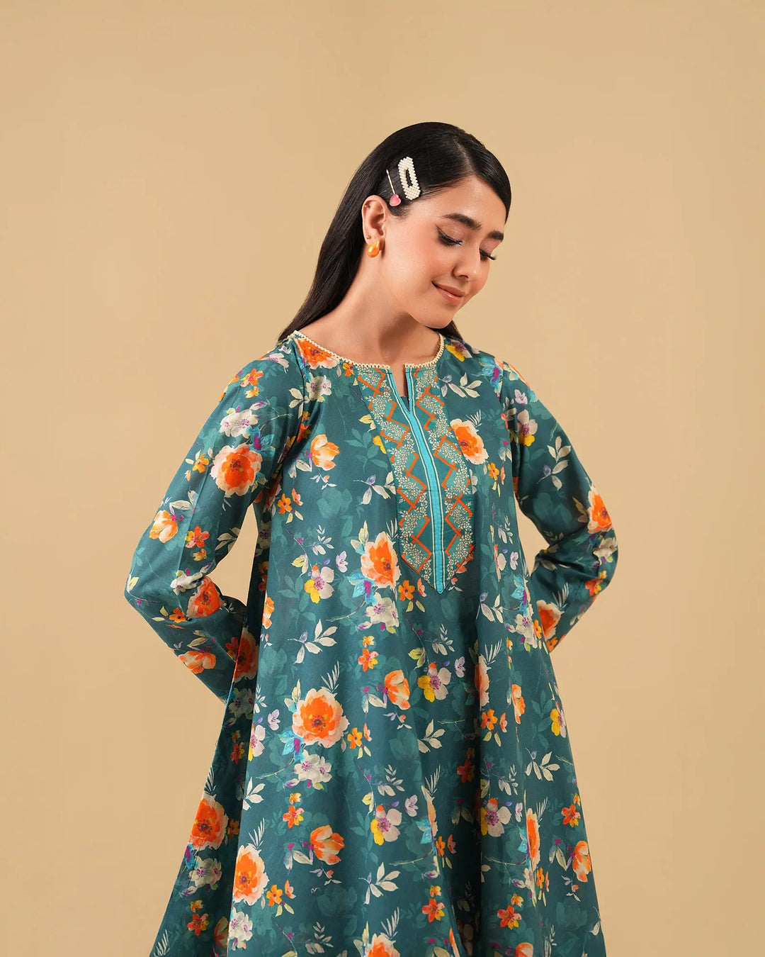 2-Piece Ready-to-Wear Cotton Suit | 17246-IG-CT Sha Posh Textile