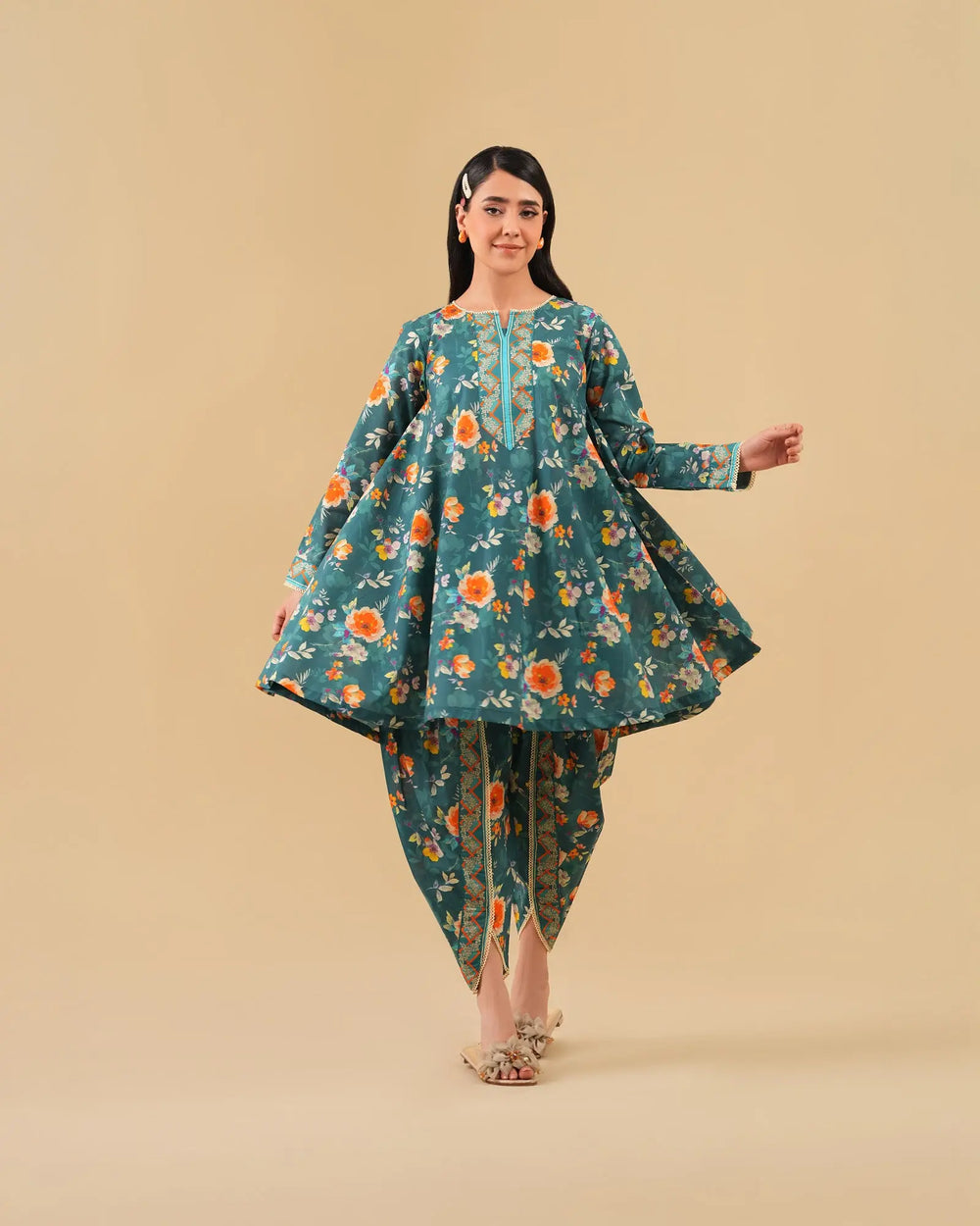 2-Piece Ready-to-Wear Cotton Suit | 17246-IG-CT Sha Posh Textile