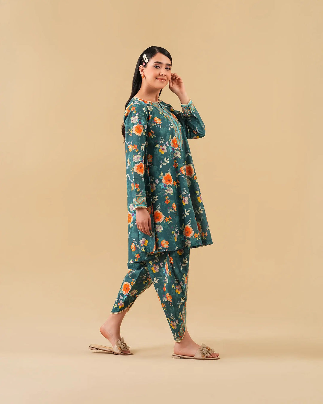 2-Piece Ready-to-Wear Cotton Suit | 17246-IG-CT Sha Posh Textile