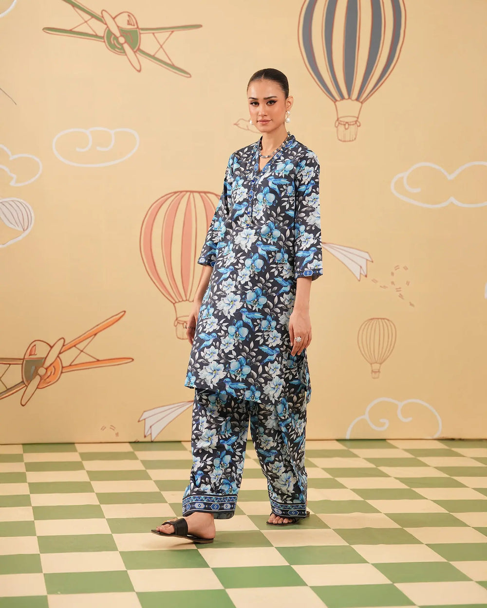 2-Piece Ready-to-Wear Cotton Suit | 17247-IG-CT Sha Posh Textile