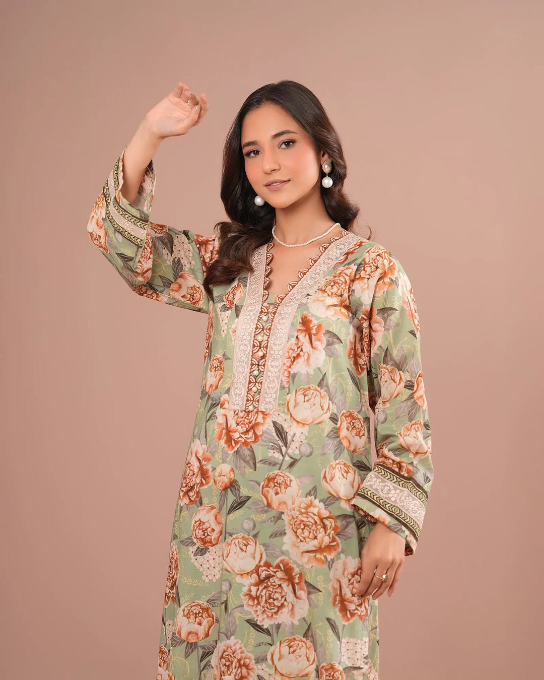 2-Piece Ready-to-Wear Cotton Suit | 17254-IG-CT Sha Posh Textile