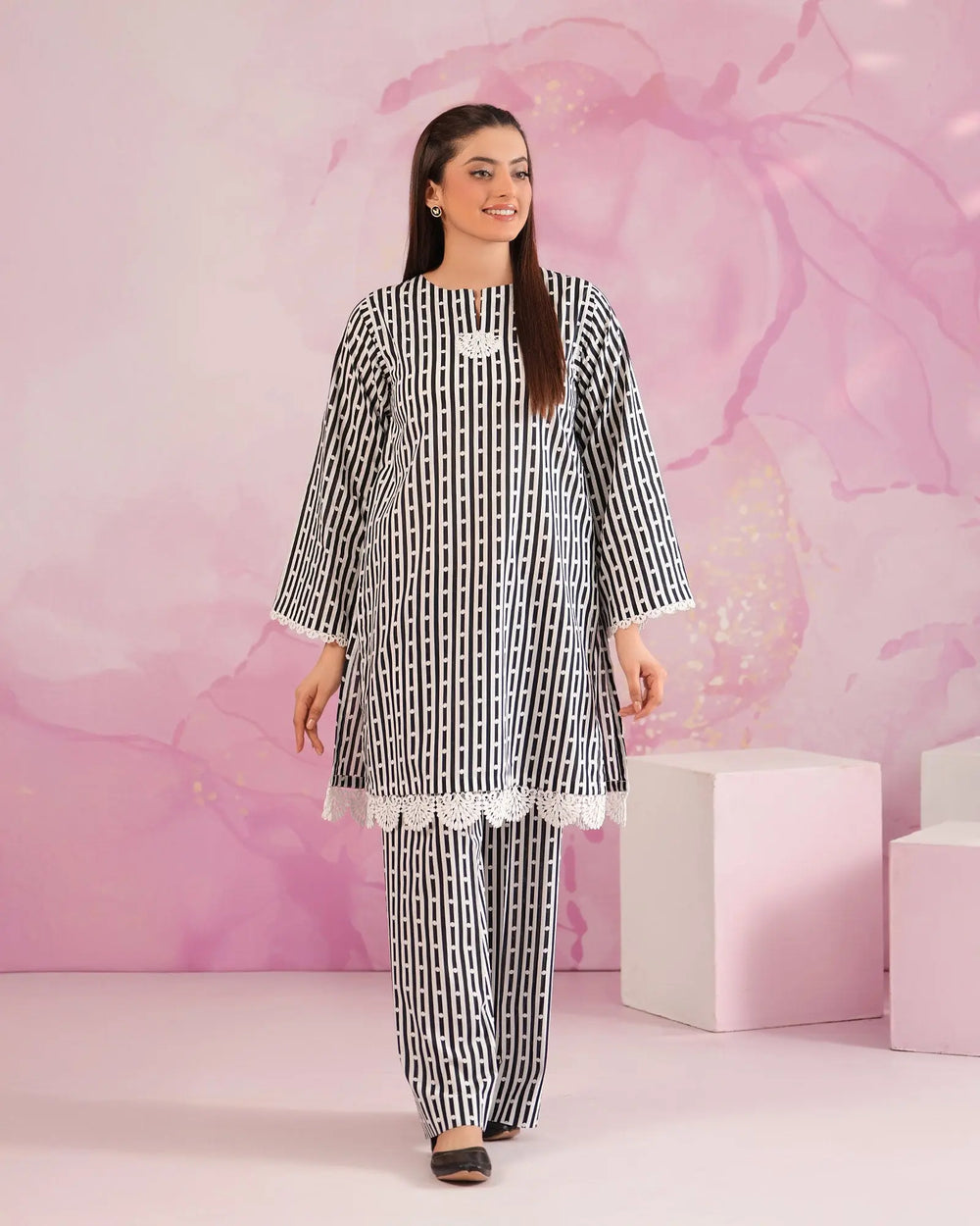 2-Piece Ready-to-Wear Cotton Suit | 17297-IG-CT Sha Posh Textile