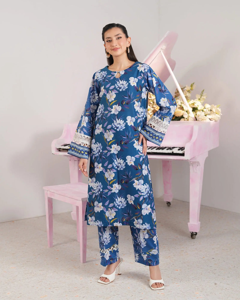 2-Piece Ready-to-Wear Cotton Suit | 17298-IG-CT Sha Posh Textile