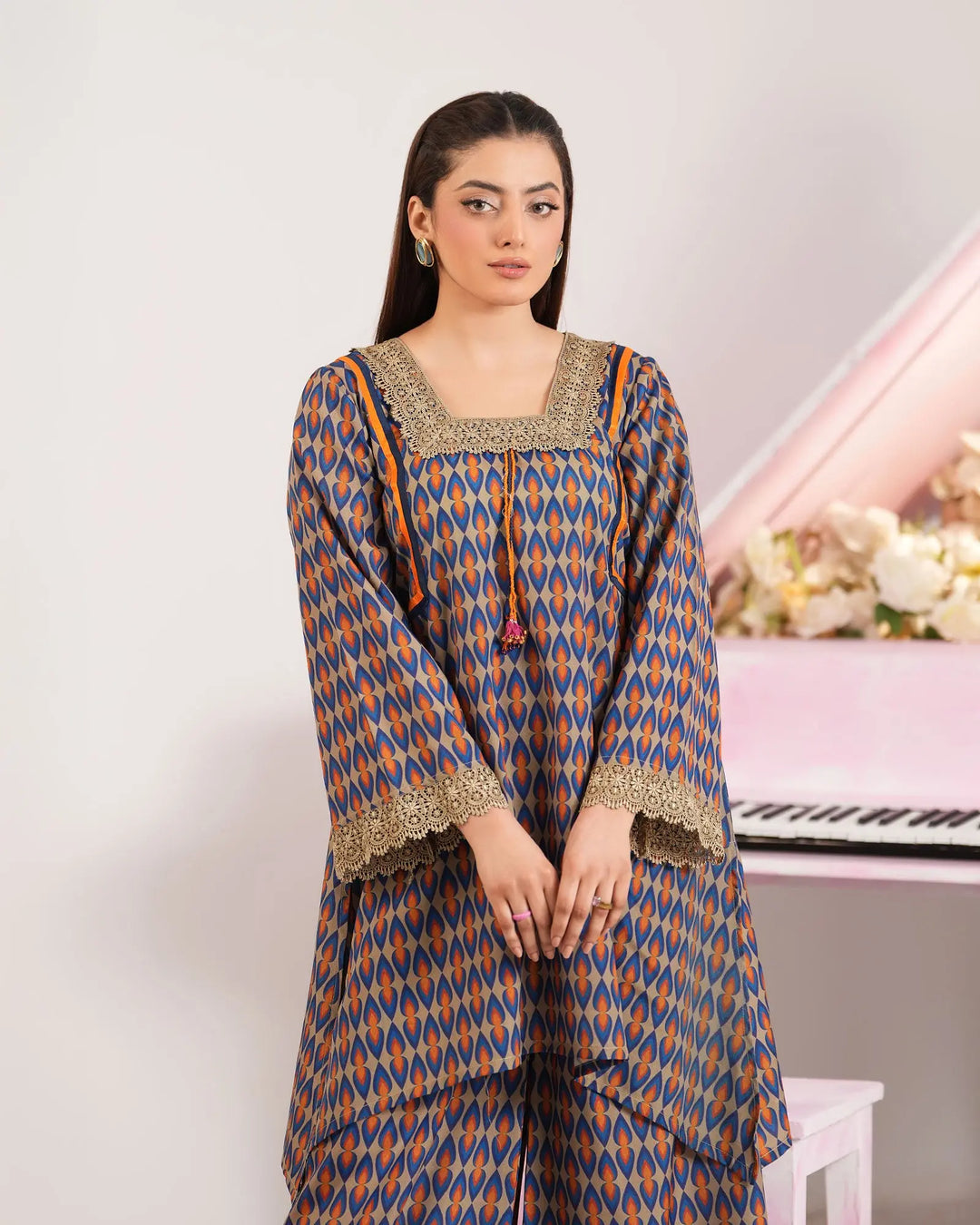 2-Piece Ready-to-Wear Cotton Suit | 17307-IG-CT Sha Posh Textile