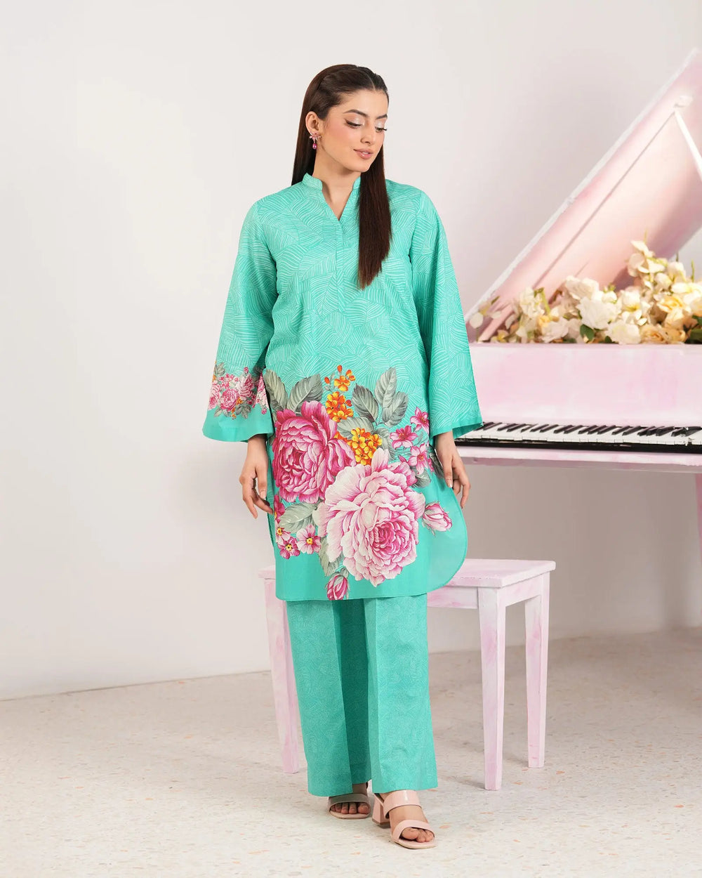 2-Piece Ready-to-Wear Cotton Suit | 17314-IG-CT Sha Posh Textile