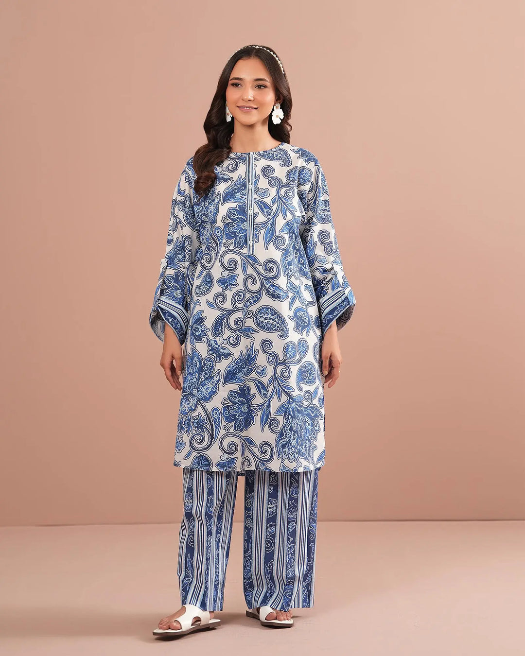 2-Piece Ready-to-Wear Cotton Suit | 17334-IG-CT Sha Posh Textile