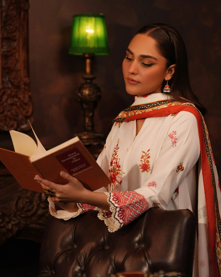 2 Piece Karandi Linen Suit Stitched | 16383-IG-K.LN (Duppatta is not included) - Sha Posh Textile