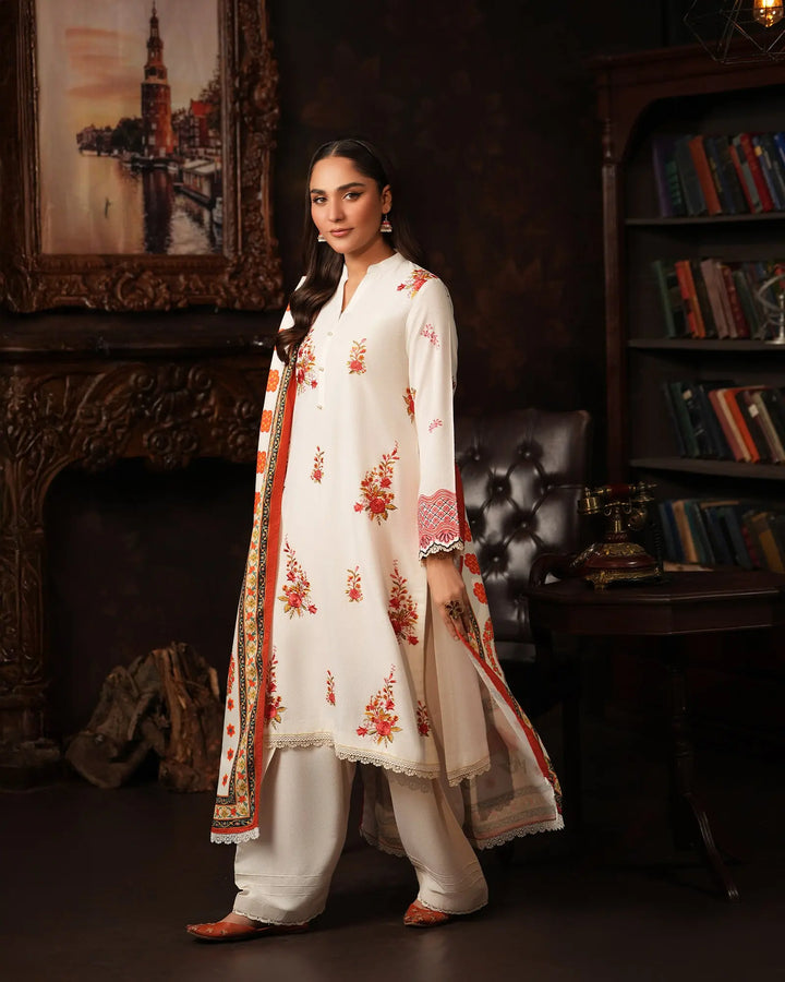 2 Piece Karandi Linen Suit Stitched | 16383-IG-K.LN (Duppatta is not included) - Sha Posh Textile