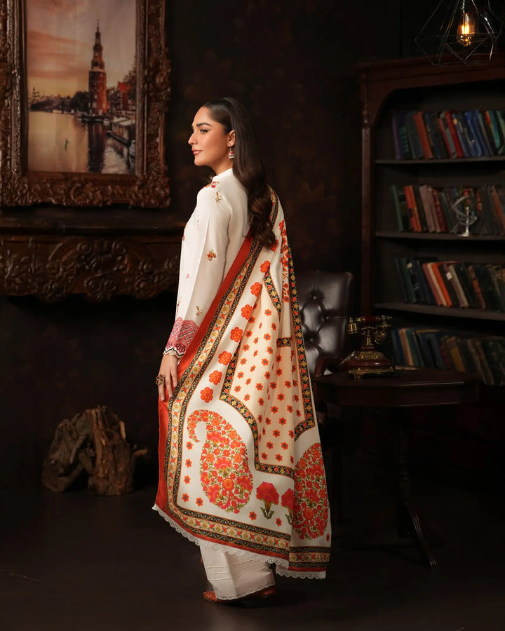 2 Piece Karandi Linen Suit Stitched | 16383-IG-K.LN (Duppatta is not included) - Sha Posh Textile