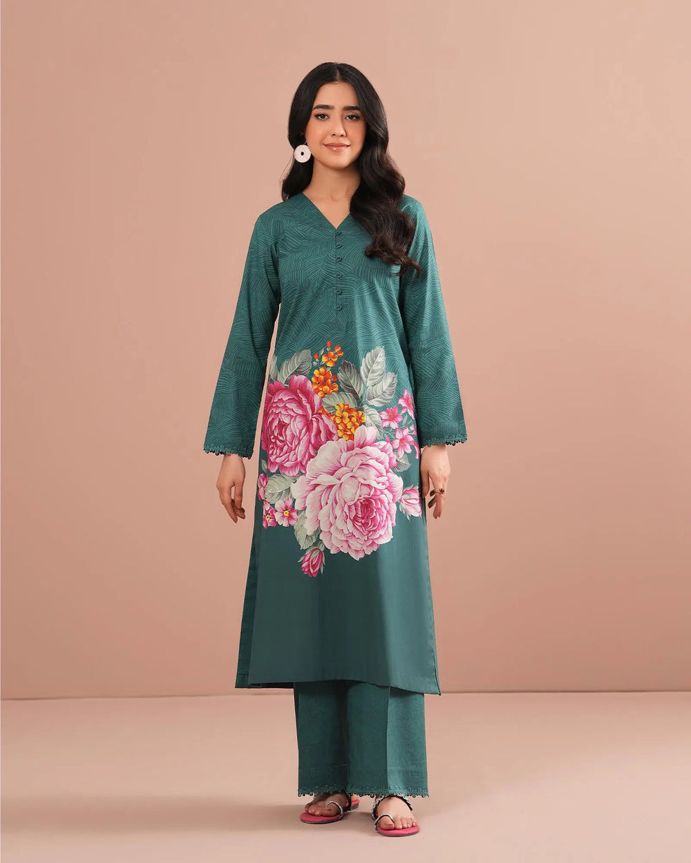 2-Piece Ready-to-Wear Lawn Suit | 17316-IG-LWN Sha Posh Textile