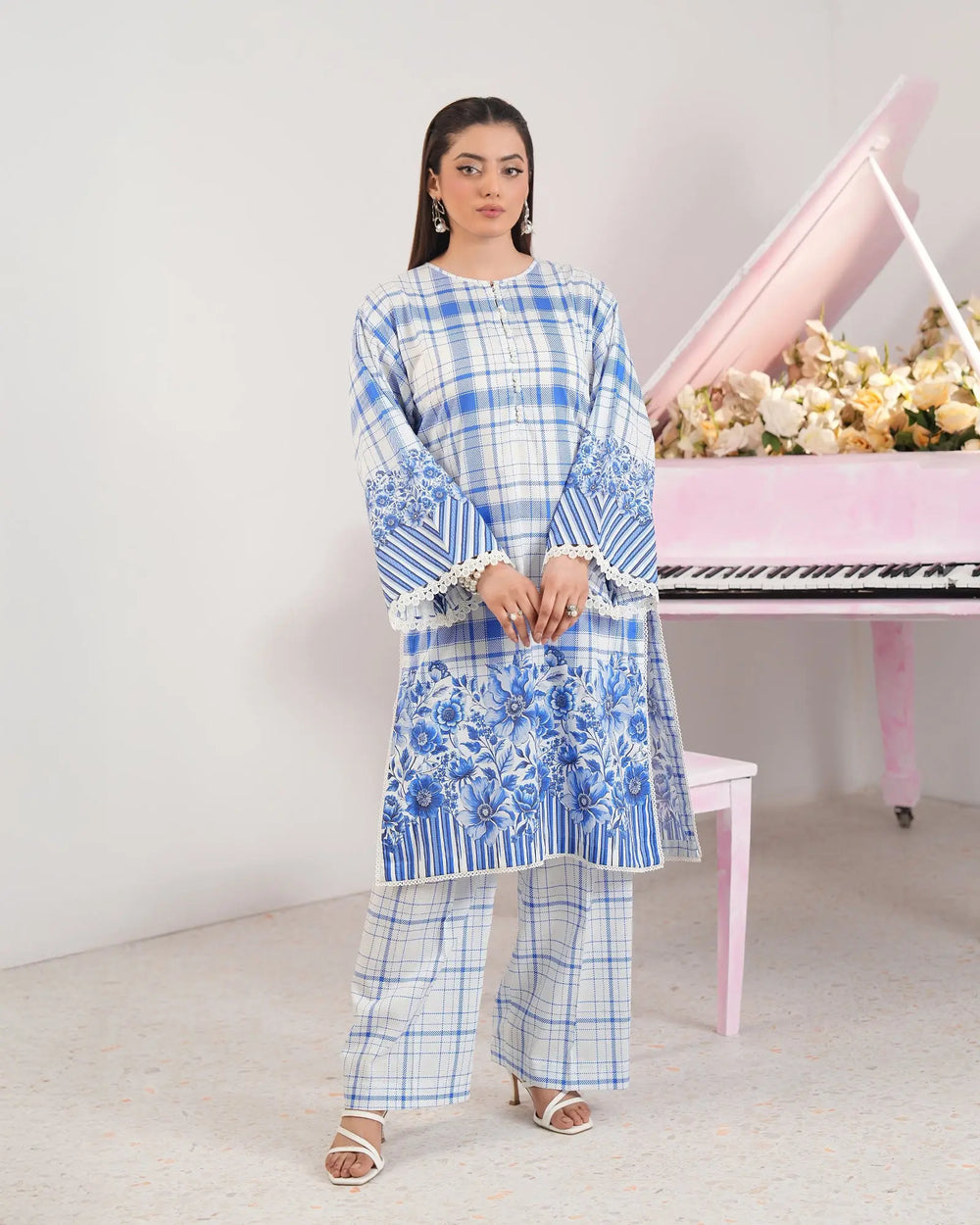 2-Piece Ready-to-Wear Lawn Suit | 17320-IG-LWN Sha Posh Textile