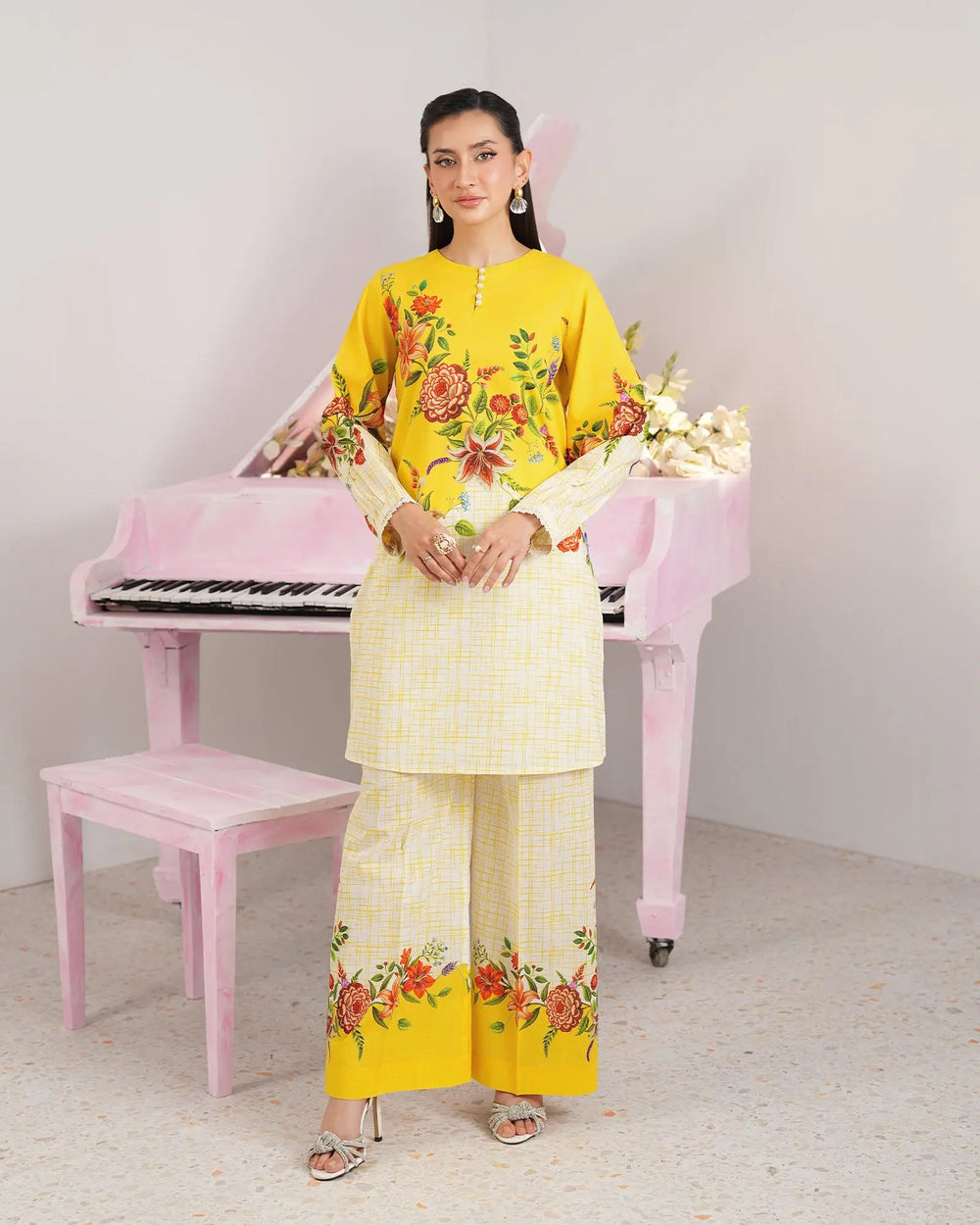 2-Piece Ready-to-Wear Lawn Suit | 17340-IG-LWN Sha Posh Textile