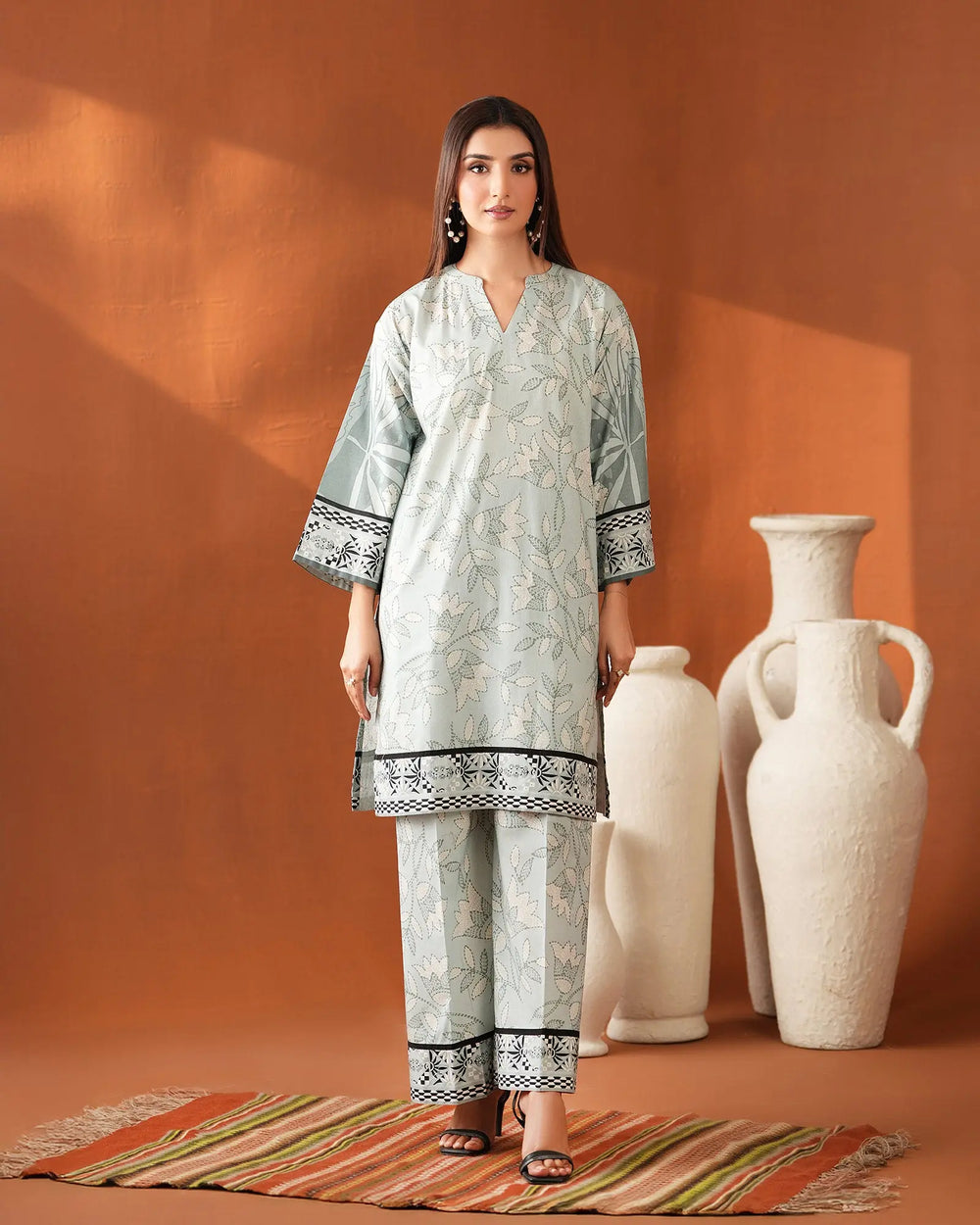 2-Piece Ready-to-Wear Lawn Suit | 17341-IG-LWN Sha Posh Textile