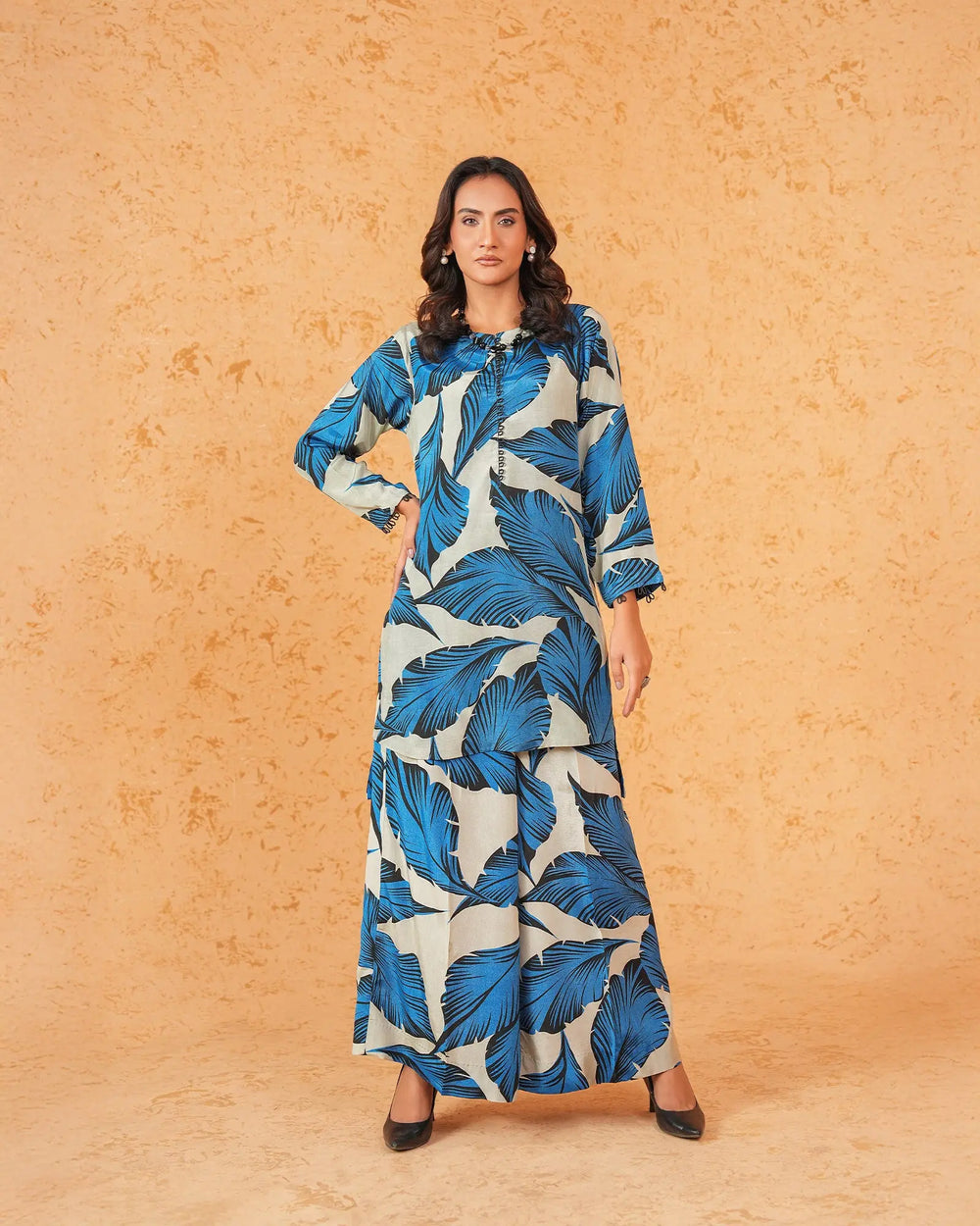 2 Piece Silk Suit Stitched | 16433-IG-SLK Sha Posh Textile