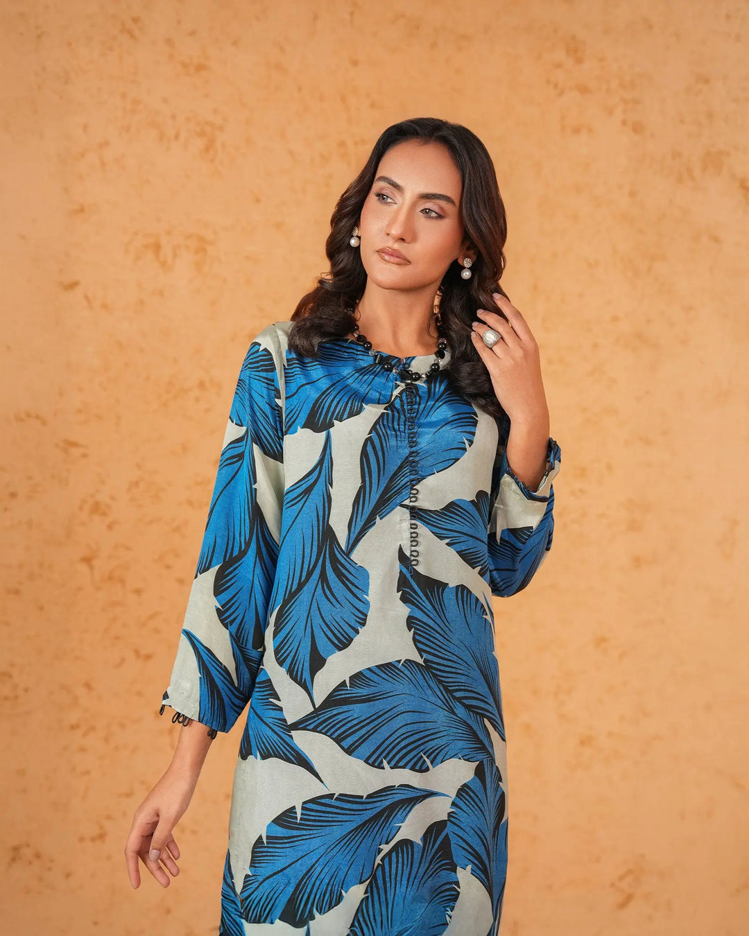 2 Piece Silk Suit Stitched | 16433-IG-SLK Sha Posh Textile