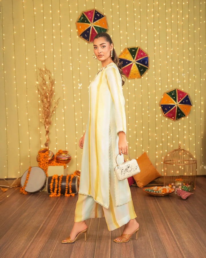 2 Piece Silk Suit Stitched | 16435-IG-SLK Sha Posh Textile