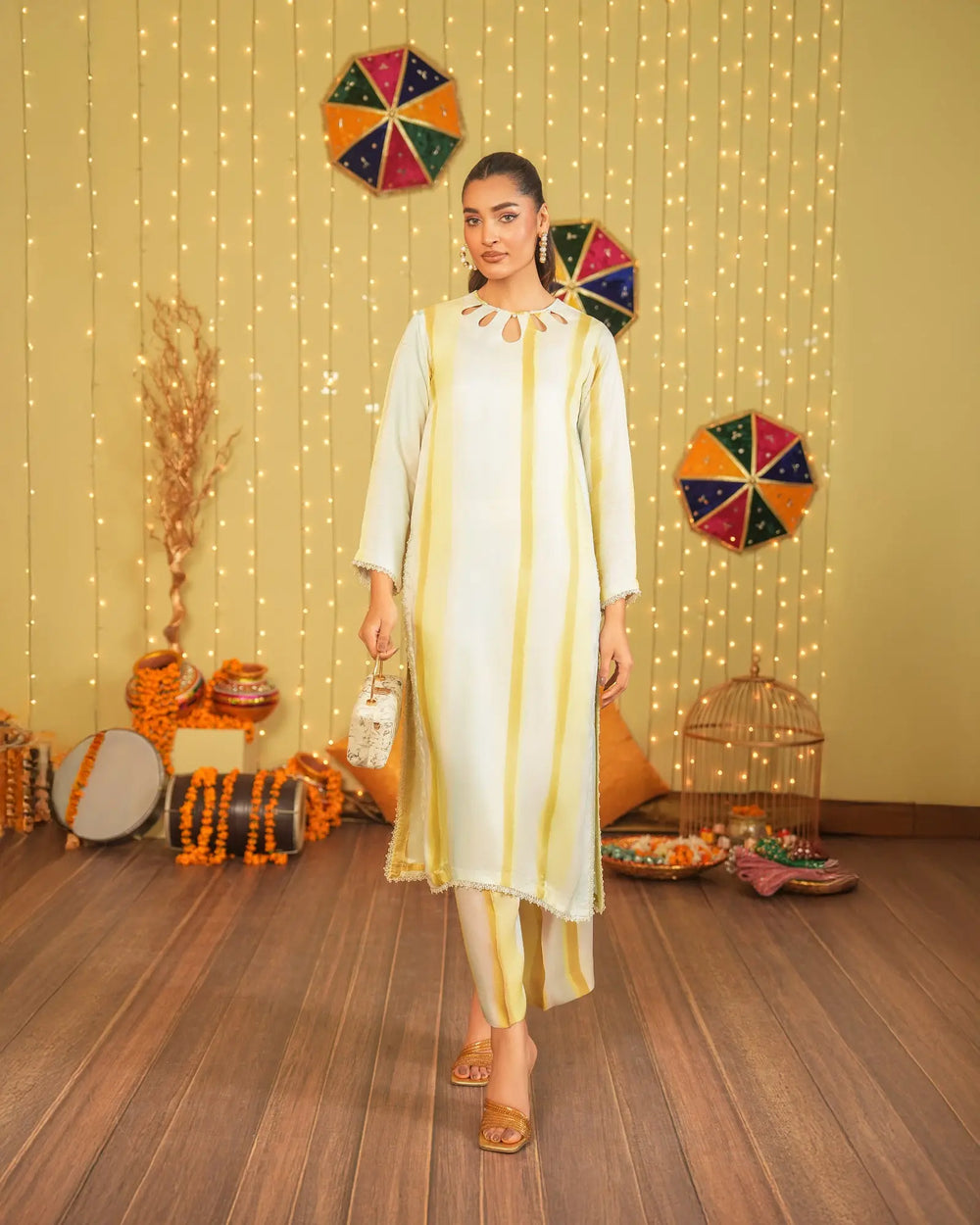 2 Piece Silk Suit Stitched | 16435-IG-SLK Sha Posh Textile