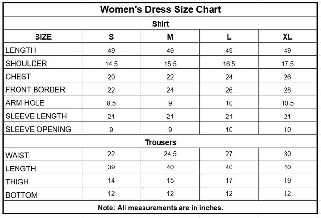 Off White Embroidered Lawn 3 Piece Stitched Suit size chart