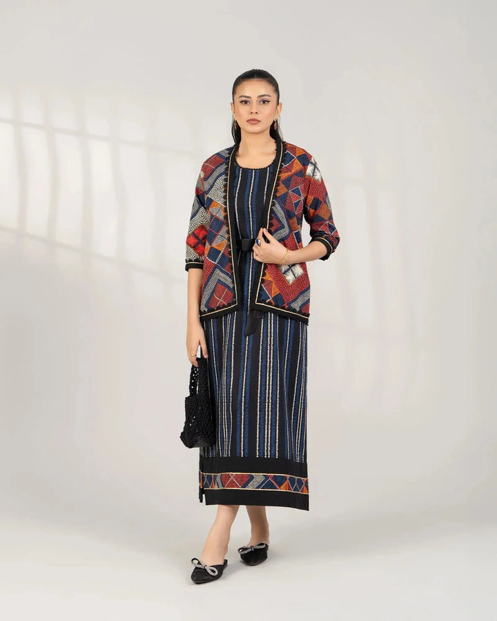 2 Piece - Printed Khaddar Suit Unstitched | UNFF-017 - Sha Posh Textile