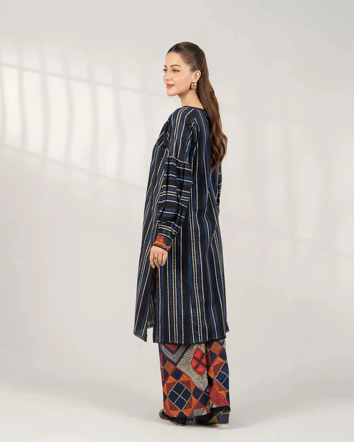 2 Piece - Printed Khaddar Suit Unstitched | UNFF-017 - Sha Posh Textile