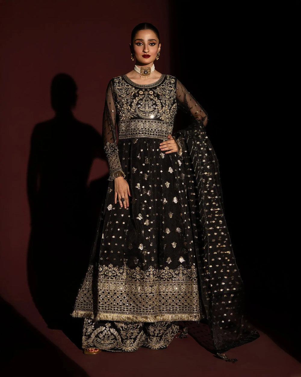3 Piece Bindi Badla Maxi | 1117-ST-B.BADLA - Sha Posh Textile