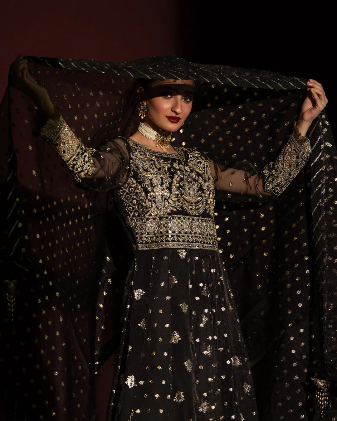 3 Piece Bindi Badla Maxi | 1117-ST-B.BADLA - Sha Posh Textile