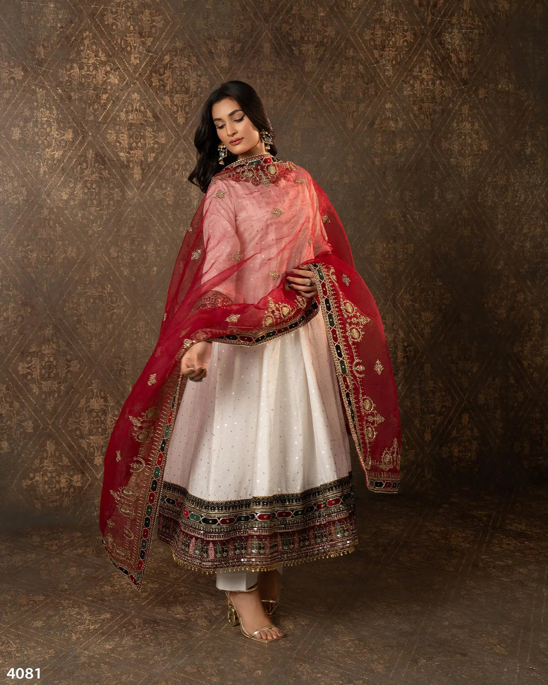 3 Piece Bindi Badla Maxi | 4081-SJ-B.BADLA - Sha Posh Textile