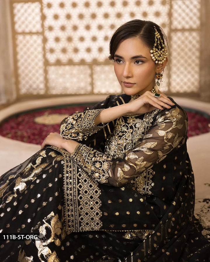 3 Piece Bindi Badla Suit | 1118-ST-B.BADLA - Sha Posh Textile