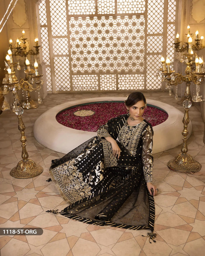 3 Piece Bindi Badla Suit | 1118-ST-B.BADLA - Sha Posh Textile