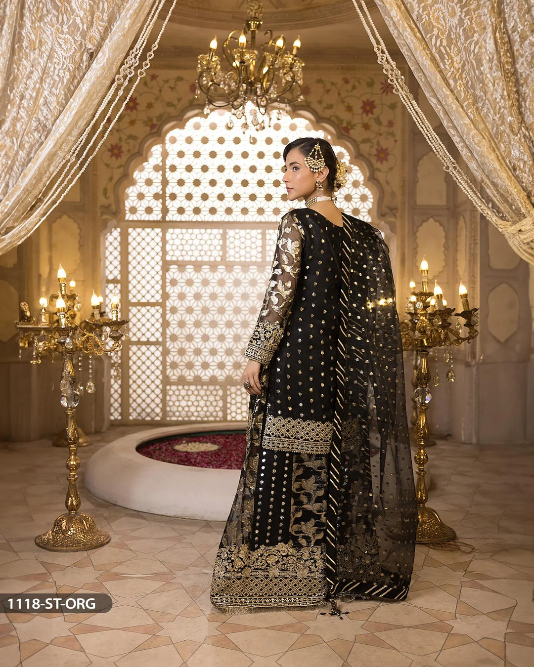 3 Piece Bindi Badla Suit | 1118-ST-B.BADLA - Sha Posh Textile