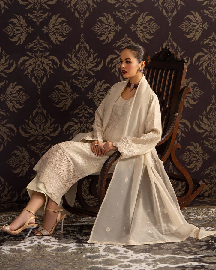 3 Piece Bori Net Suit Stitched | 2262-AF-B.NET - Sha Posh Textile