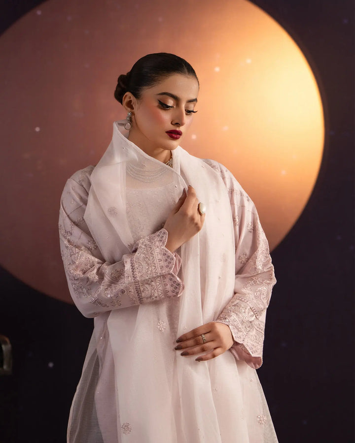3 Piece Bori Net Suit Stitched | 2262-AF-B.NET - Sha Posh Textile