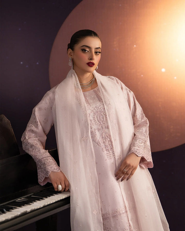 3 Piece Bori Net Suit Stitched | 2262-AF-B.NET - Sha Posh Textile