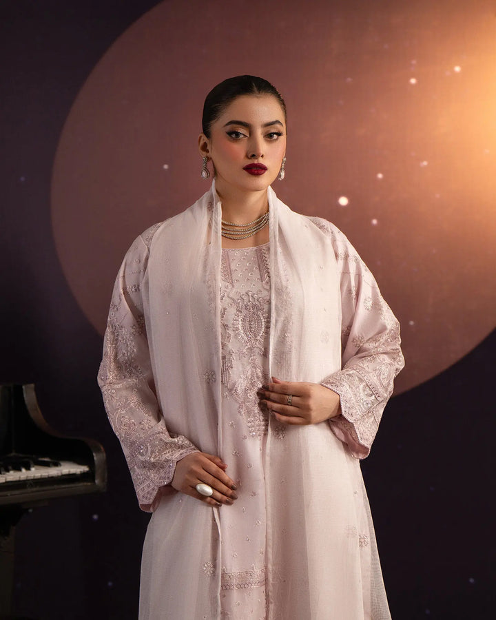 3 Piece Bori Net Suit Stitched | 2262-AF-B.NET - Sha Posh Textile