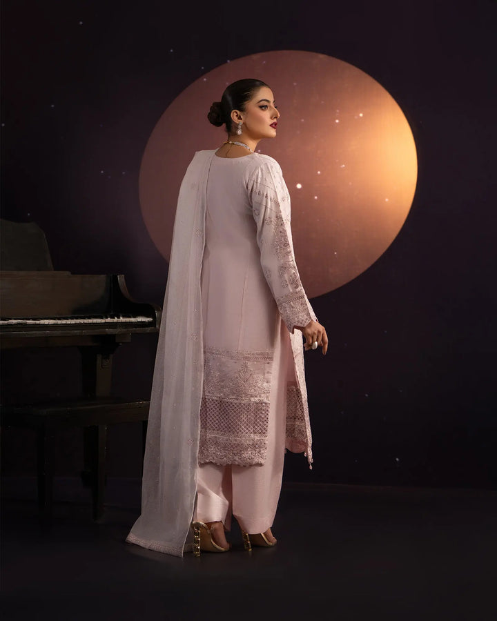 3 Piece Bori Net Suit Stitched | 2262-AF-B.NET - Sha Posh Textile