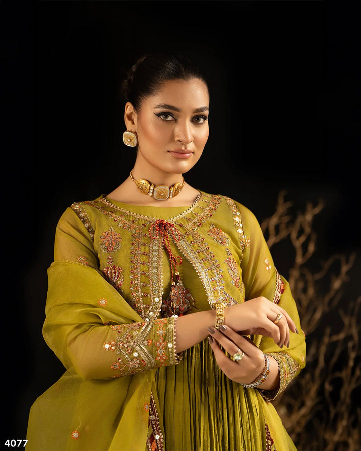 3 Piece Bori Net Suit | 4077-SJ-B.NET - Sha Posh Textile