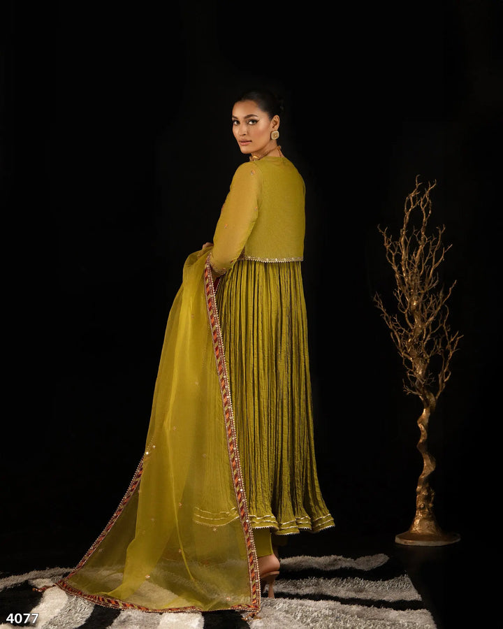 3 Piece Bori Net Suit | 4077-SJ-B.NET - Sha Posh Textile