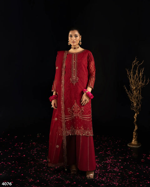 3 Piece Burnout Tissue Suit | 4076-SJ-B.O.TSU - Sha Posh Textile