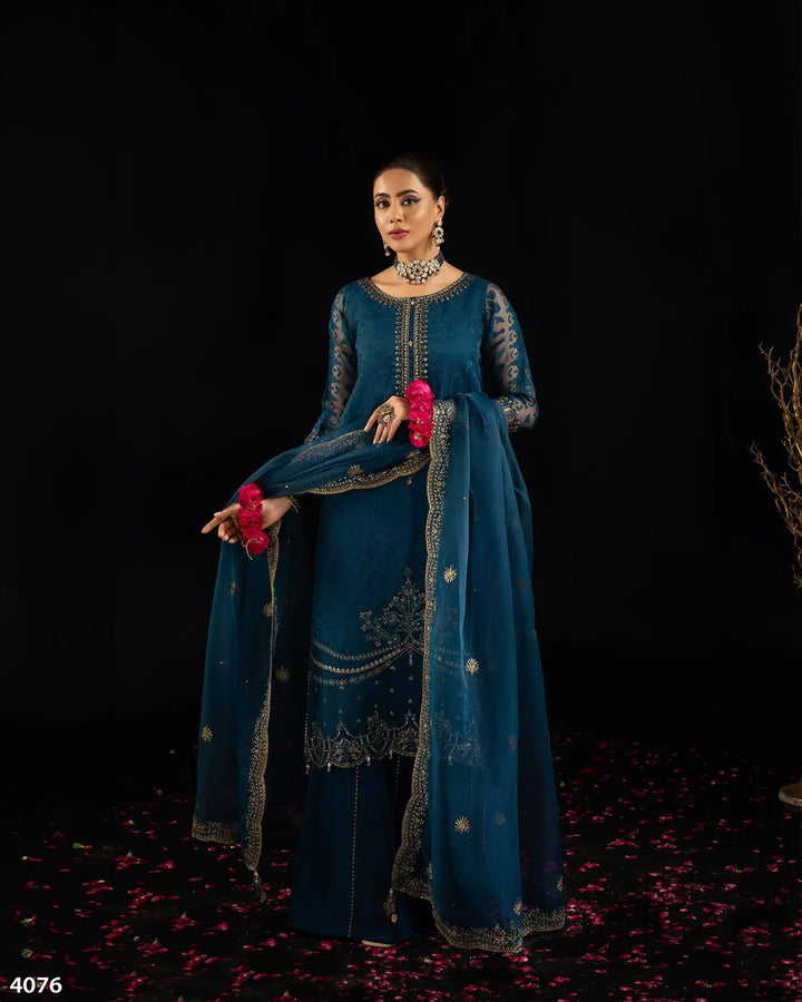 3 Piece Burnout Tissue Suit | 4076-SJ-B.O.TSU - Sha Posh Textile