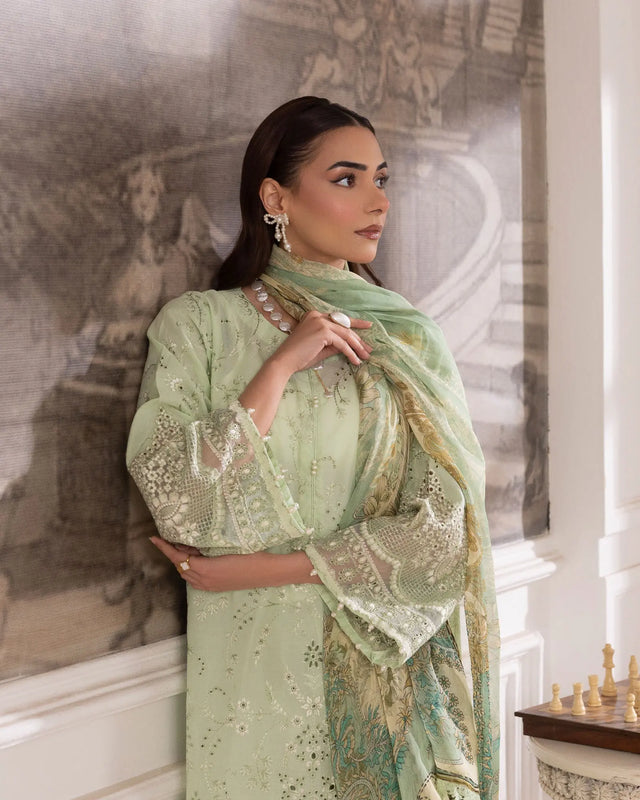 3 Piece Cambric Cotton Suit Stitched | 1116-ST-K.CT Sha Posh Textile