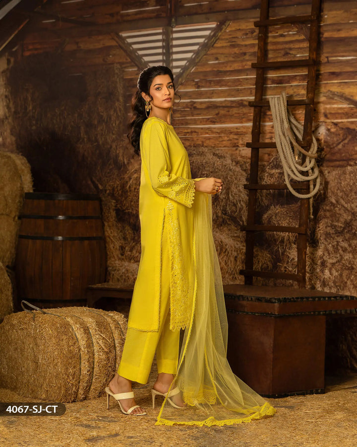 3 Piece Cambric Cotton Suit | 4067-SJ-C.CT - Sha Posh Textile