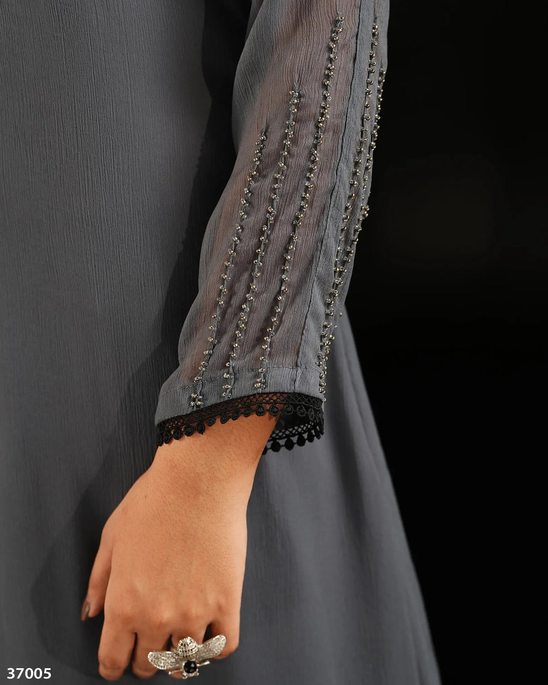 3 Piece Chiffon Suit | 37005-HM-CF - Sha Posh Textile