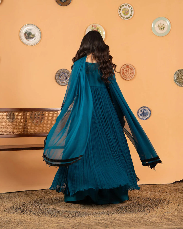 3 Piece Chiffon Suit | 37006-HM-CF - Sha Posh Textile
