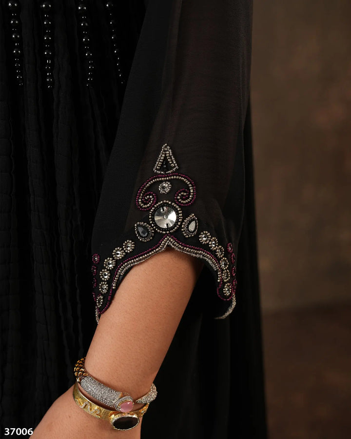 3 Piece Chiffon Suit | 37006-HM-CF - Sha Posh Textile