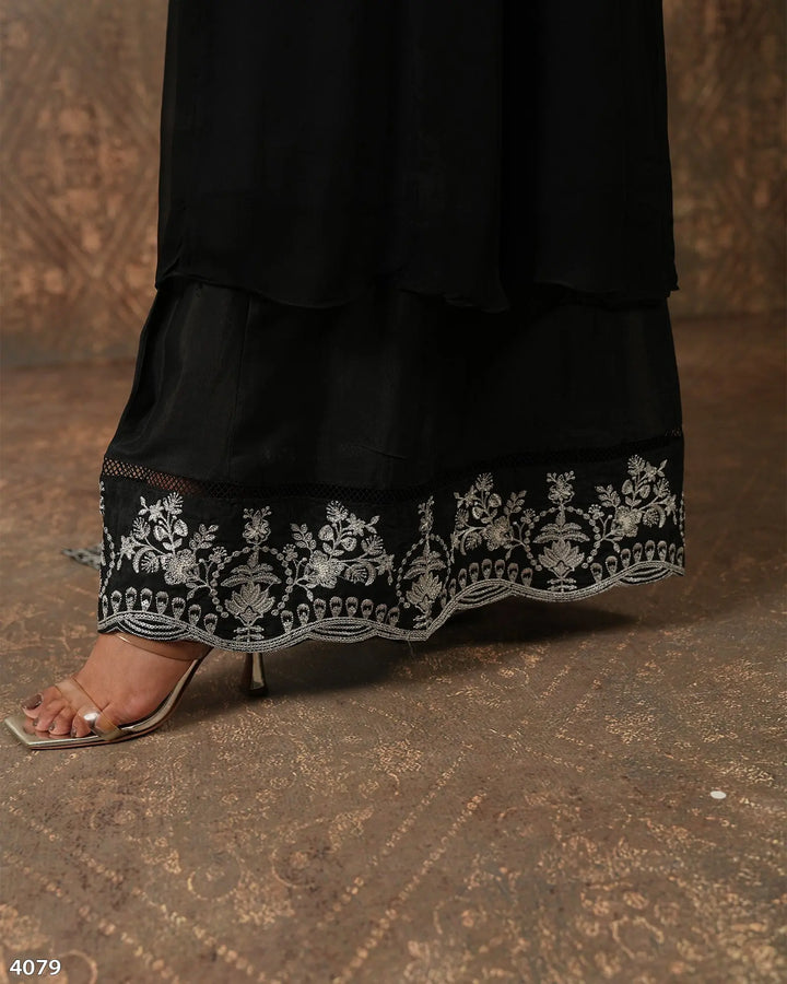 3 Piece Chiffon Suit | 4079-SJ-CF - Sha Posh Textile