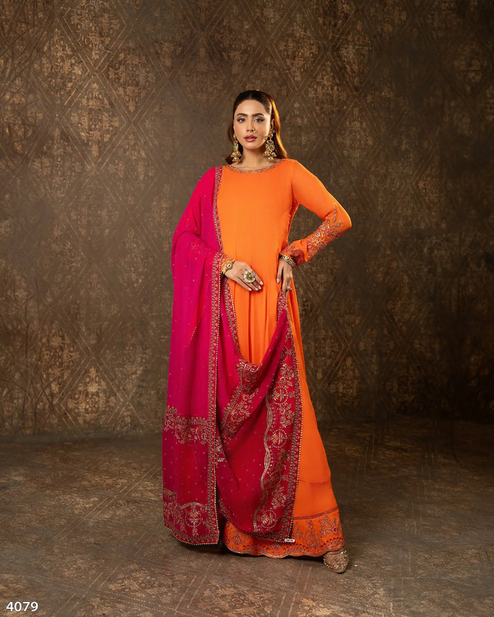 3 Piece Chiffon Suit | 4079-SJ-CF - Sha Posh Textile