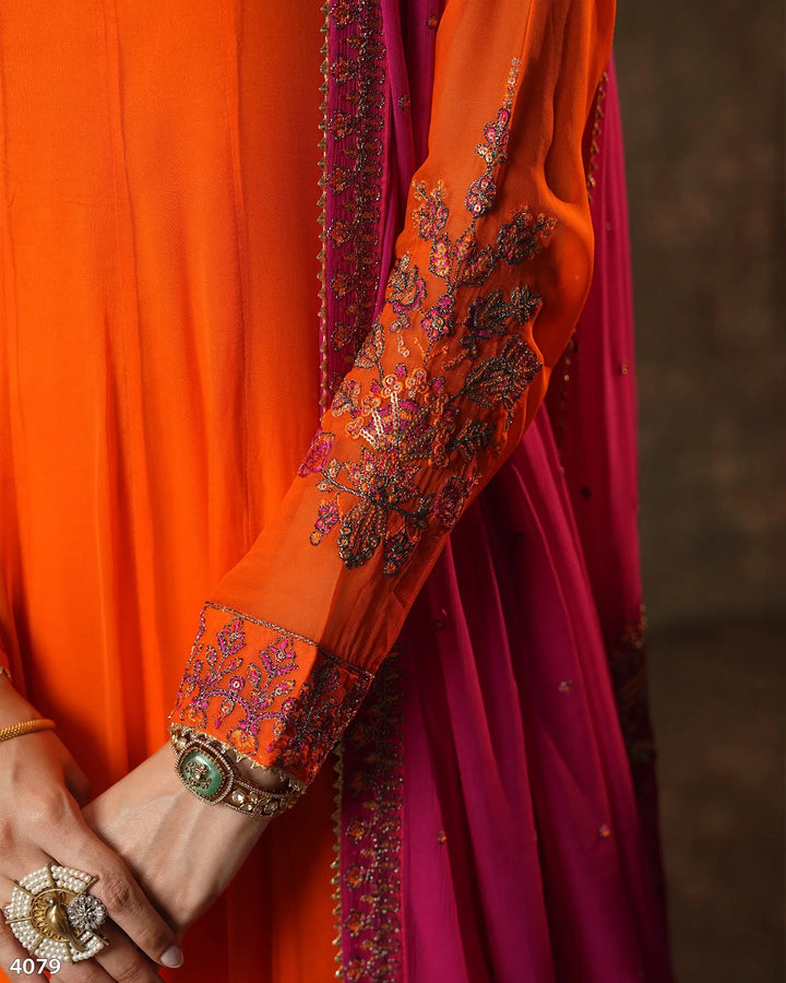 3 Piece Chiffon Suit | 4079-SJ-CF - Sha Posh Textile