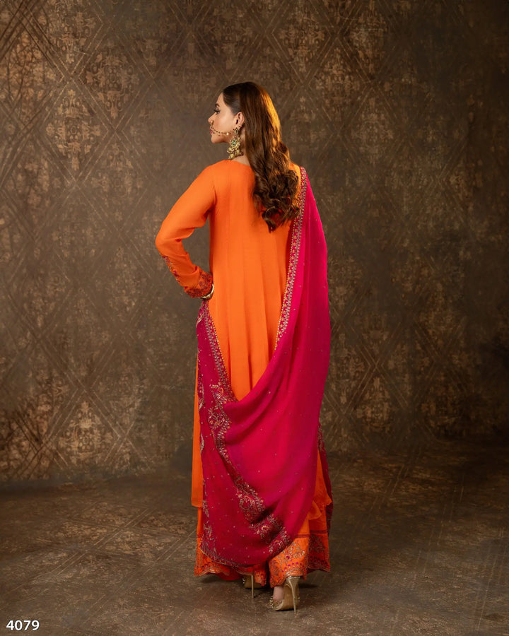 3 Piece Chiffon Suit | 4079-SJ-CF - Sha Posh Textile