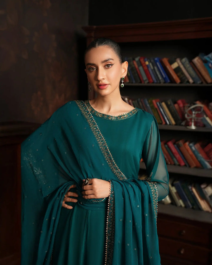 3 Piece Chiffon Suit | 4079-SJ-CF - Sha Posh Textile