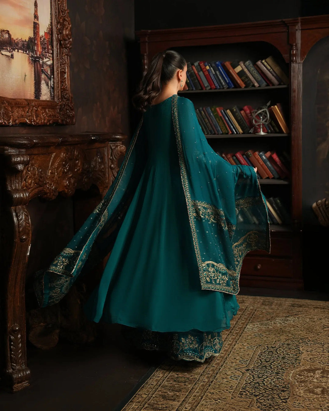 3 Piece Chiffon Suit | 4079-SJ-CF - Sha Posh Textile